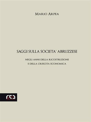 cover image of Saggi sulla società abruzzese